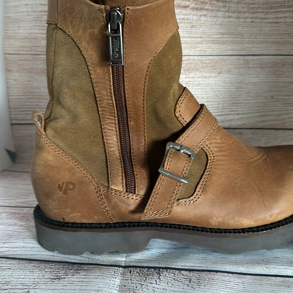 Pajar biker style leather and shearling boots size 8US - Picture 8 of 8